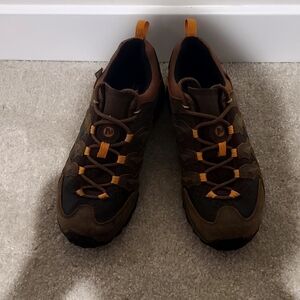 Merrell Men's Brown and Orange Athletic Shoes